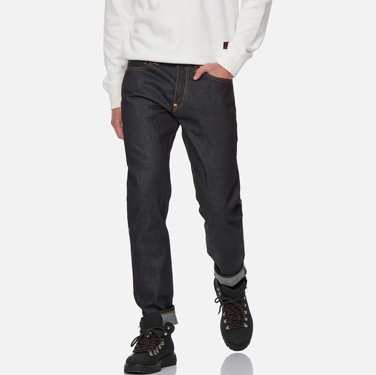 Quần Evisu Godhead Appliquéd ‘Blue’ 2EAHTM1JE91117CT - Ảnh 2