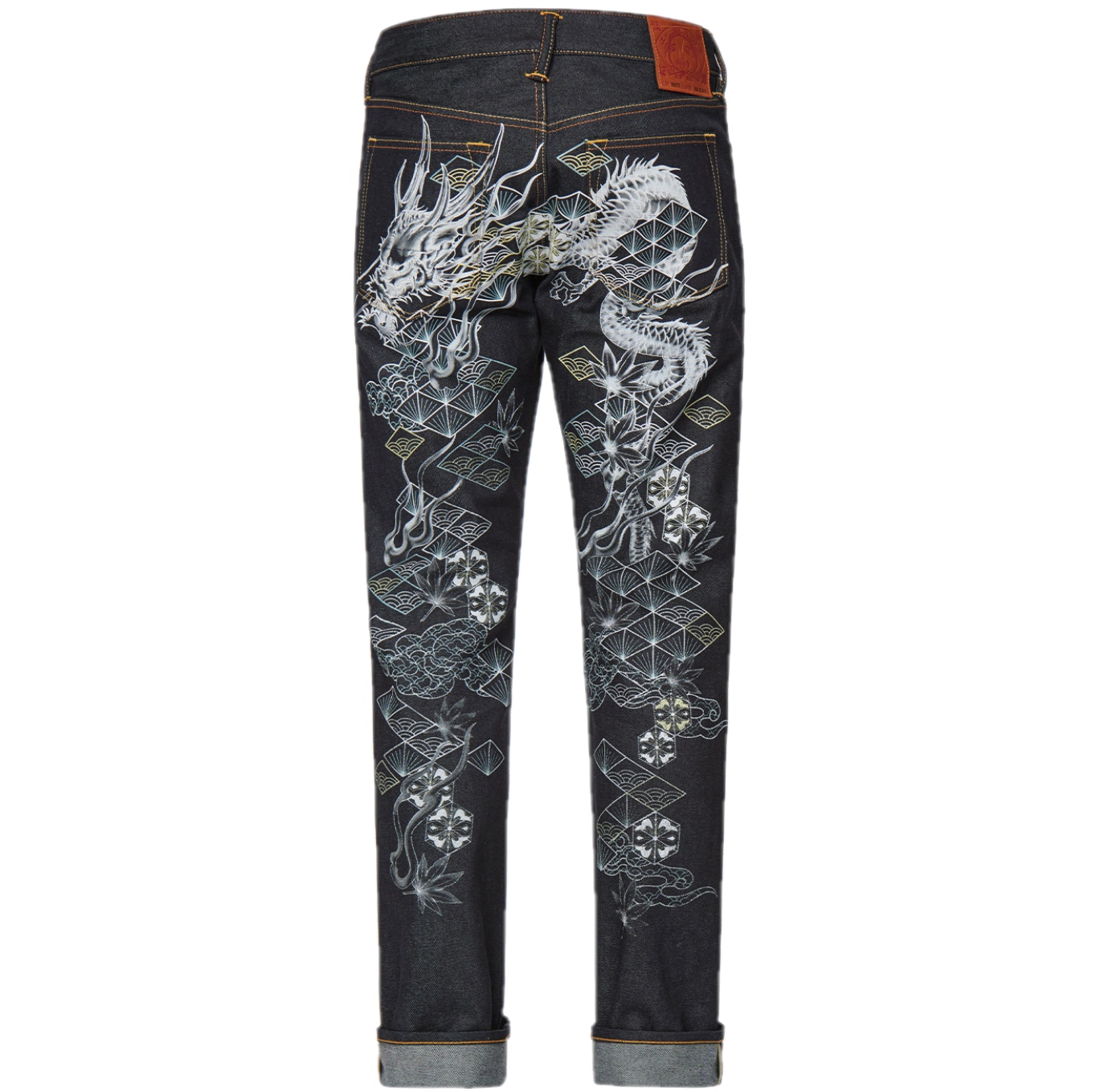 Quần Evisu Godhead Appliquéd ‘Blue’ 2EAHTM1JE91117CT