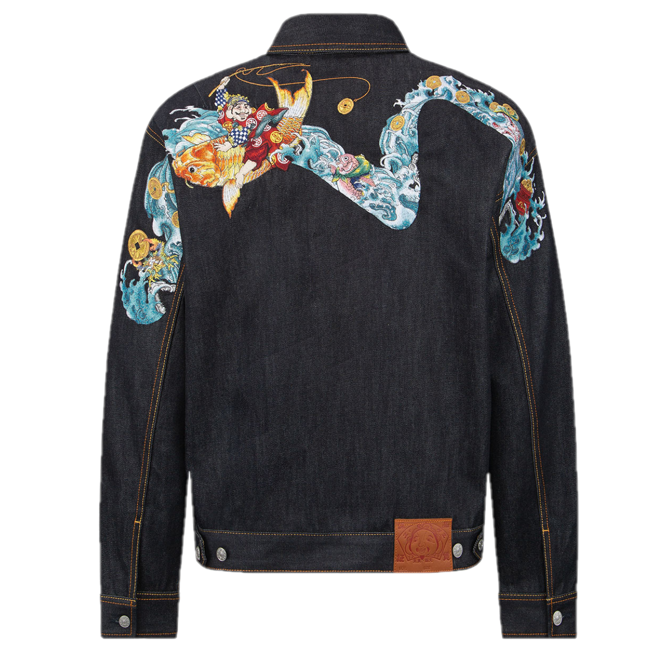 Áo Evisu Allover Godhead ‘Black Blue’ 2EAHTM2DJ703LFCT