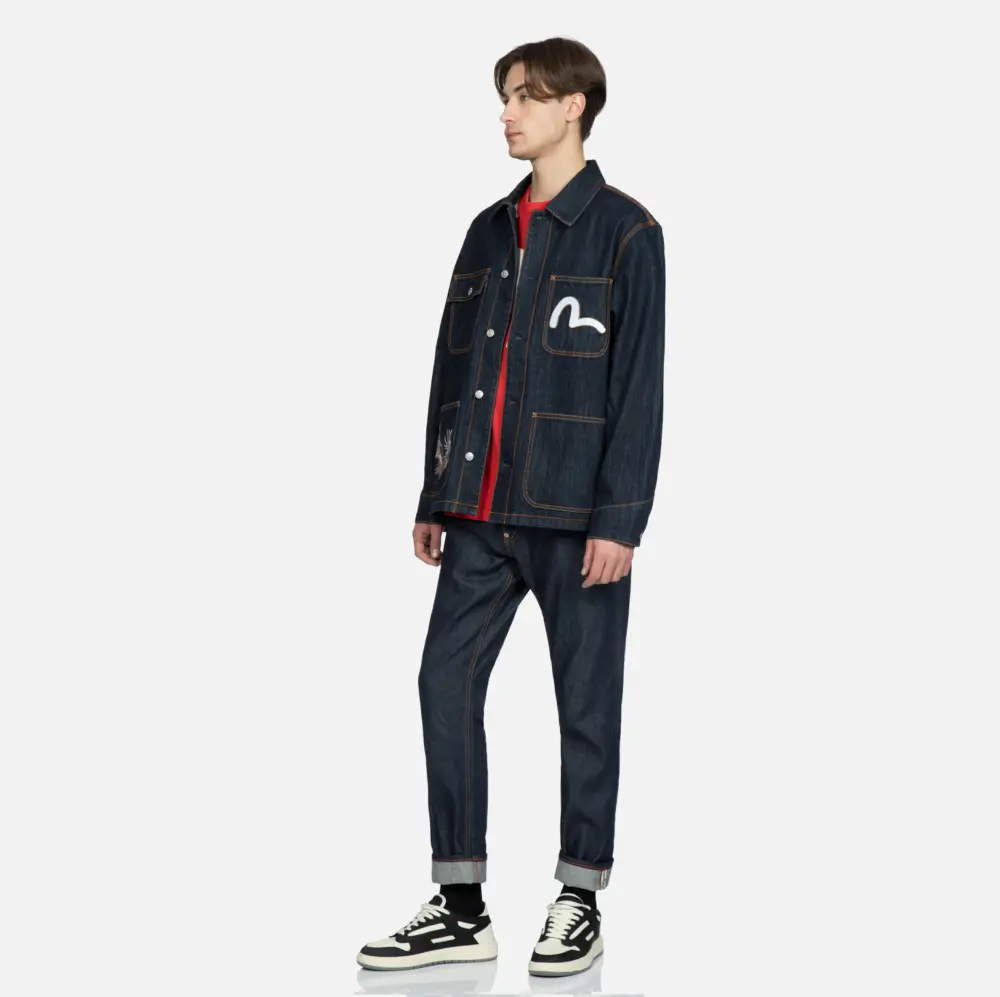 Alternative view of Áo Evisu Eagle And Samurai ‘Blue’ 2ESHTM3DJ118RXCX