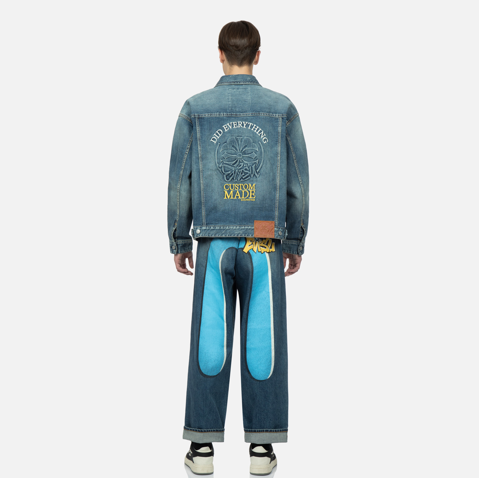 Áo Evisu Family Creast ‘Blue’ 2ESHTM3DJ710LFCS - Ảnh 3