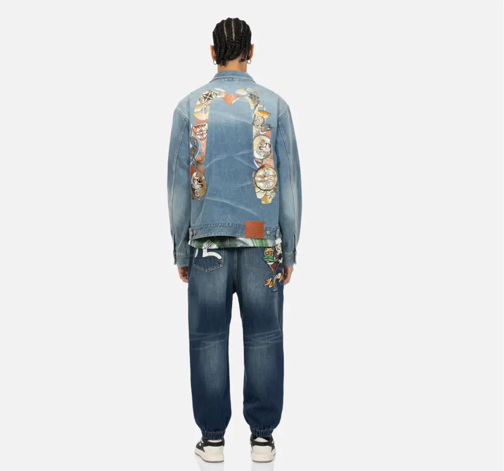 Alternative view of Áo Evisu Huazha Daruma ‘Blue’ 2ESHTM4DJ1002RXDN