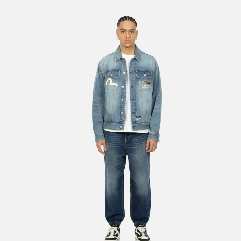 Áo Evisu Huazha Daruma ‘Blue’ 2ESHTM4DJ1002RXDN - Ảnh 3