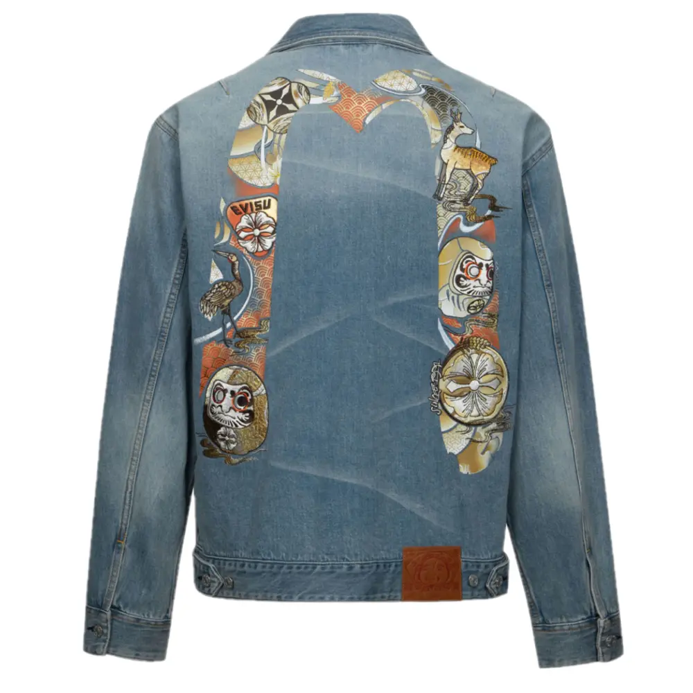 Áo Evisu Huazha Daruma ‘Blue’ 2ESHTM4DJ1002RXDN