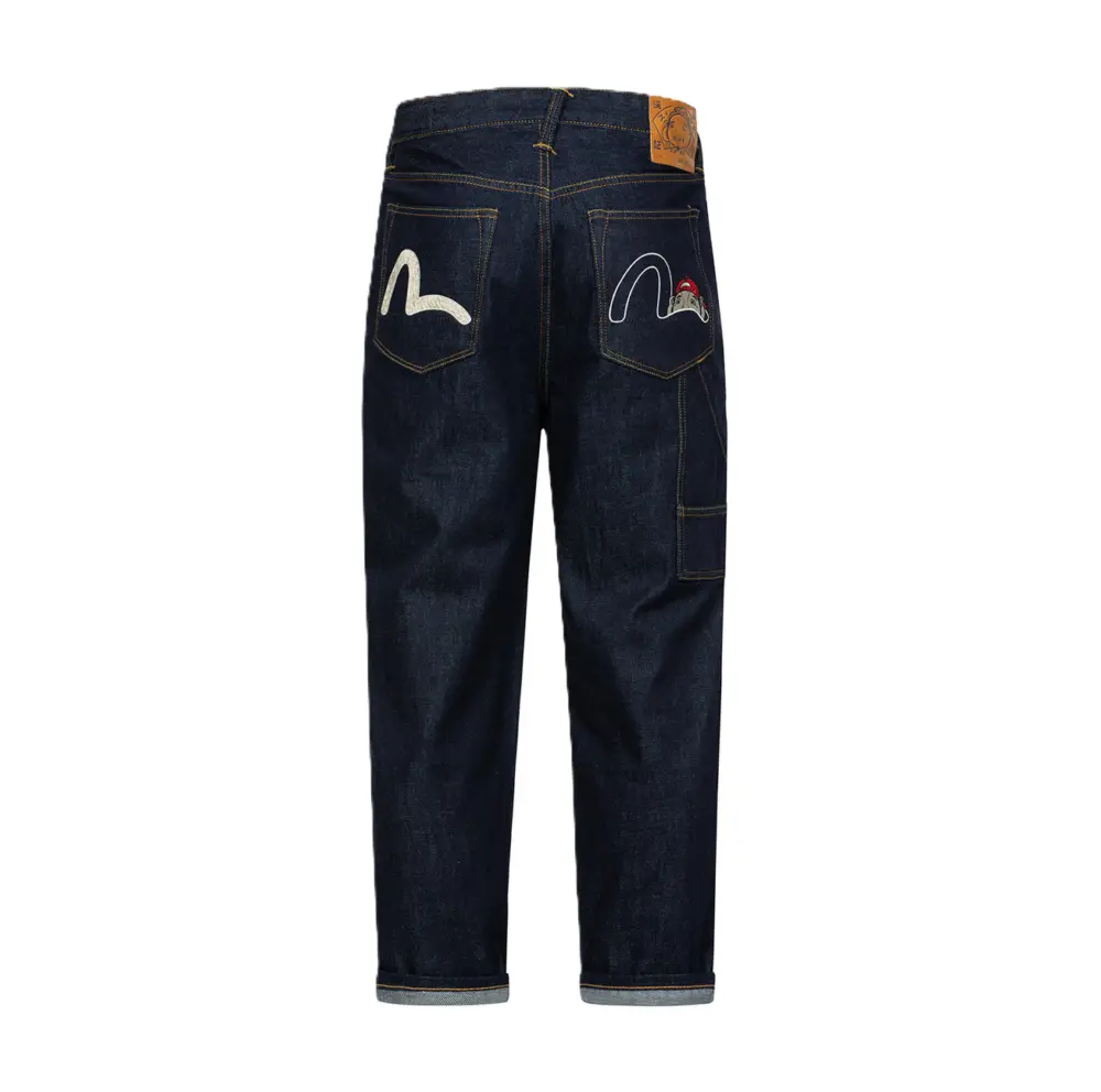 Quần Evisu Seagull And Godhead ‘Dark Blue’ 2ESHTM4JE8023BLDN - Ảnh 3