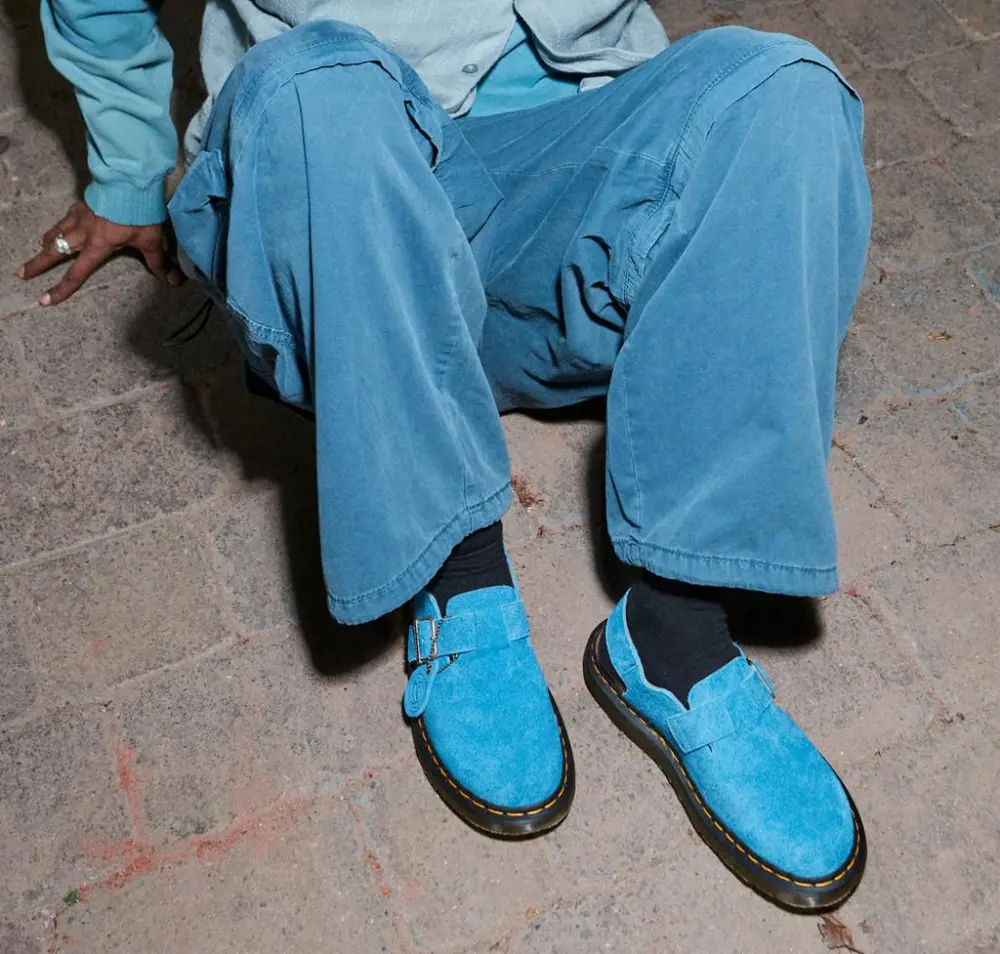 Giày Dr.Martens Jorge Made in England Suede ‘Blue’ 31361416 - Ảnh 5