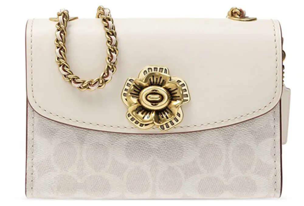 Túi Coach Parker 18 Signature Canvas ‘White’ 34256-B4R7B