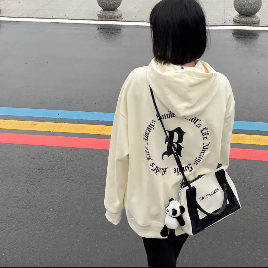 Túi Balenciaga Cabas Handbag ‘Ivory Black’ 3903462HH3N9260 - Ảnh 4