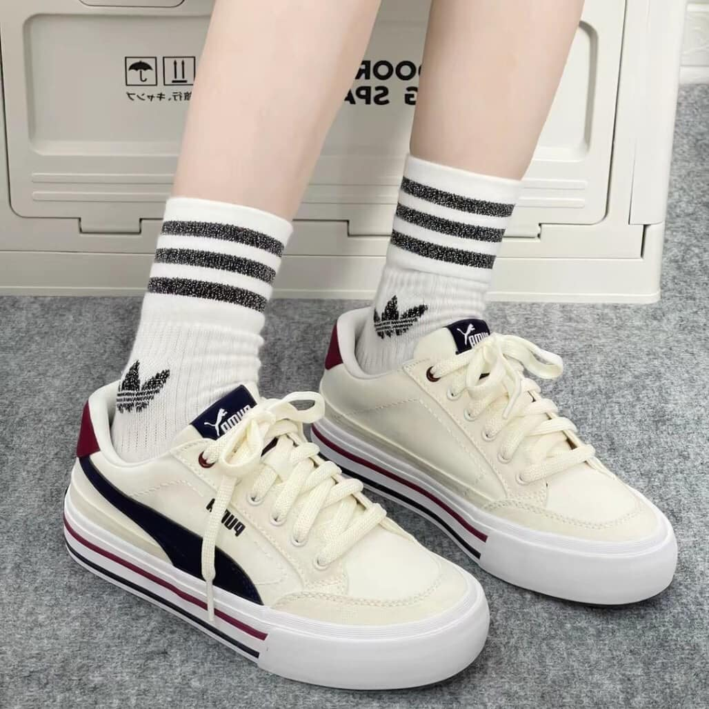 Giày Puma Court Classic Vulc FS "White Blue" 396353-01 - Ảnh 4