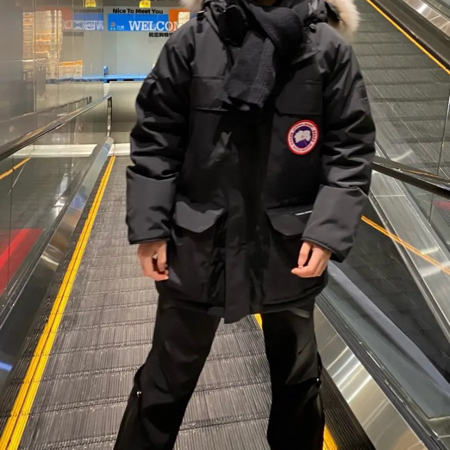 Alternative view of Áo Canada Goose Expedition Parka Heritage ‘Navy’ 4660M-646