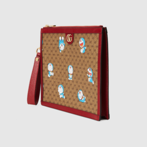 Alternative view of Túi Gucci Pouch In Mini GG Canvas x Doraemon ‘Brown’ 647804-2TJAG-8580