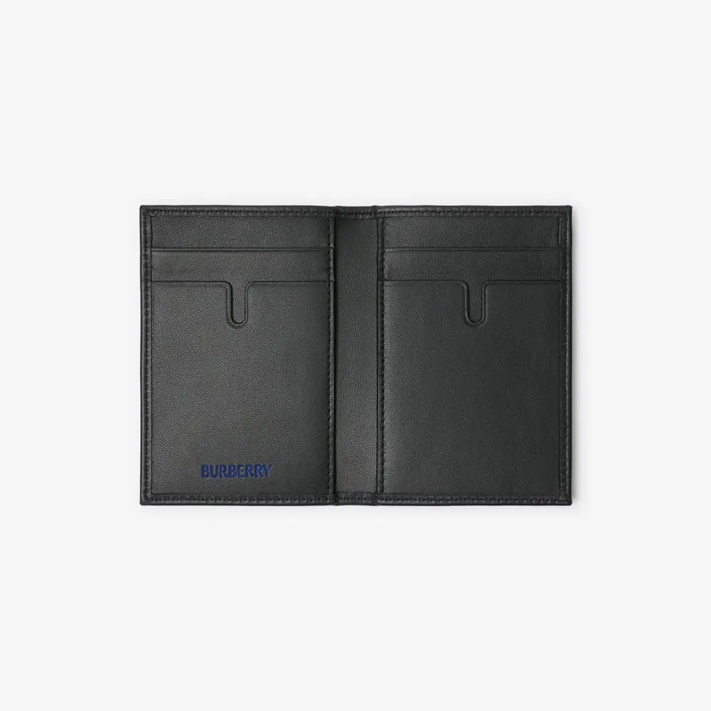 Alternative view of Ví Burberry Check Folding Card Case ‘Shadow’ 80984561