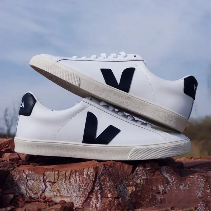 Alternative view of Giày Veja Esplar Low ‘Black White Leather’ EO020005