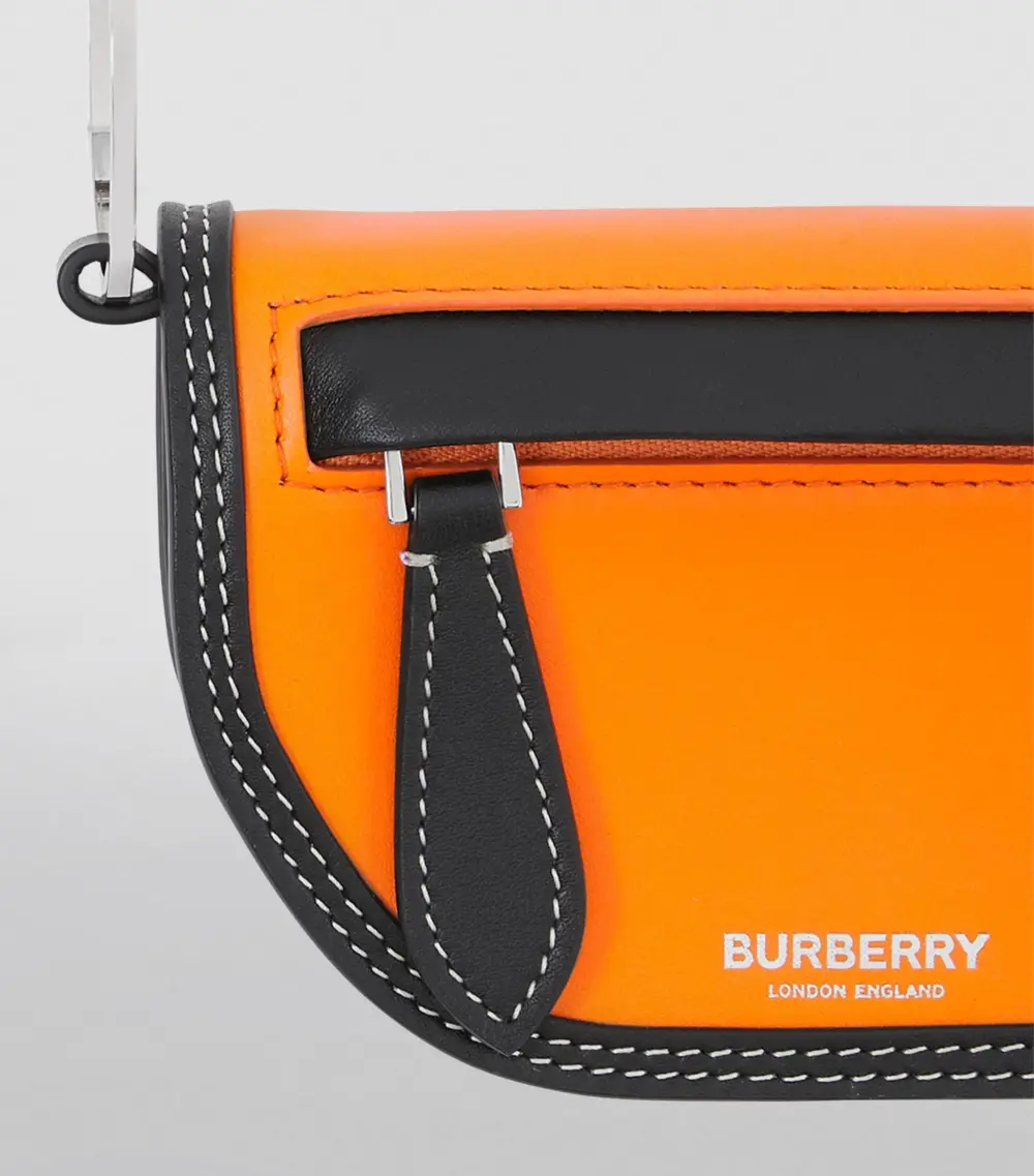Túi Burberry Leather Olympia Card Case ‘Orange’ 80403161 - Ảnh 5