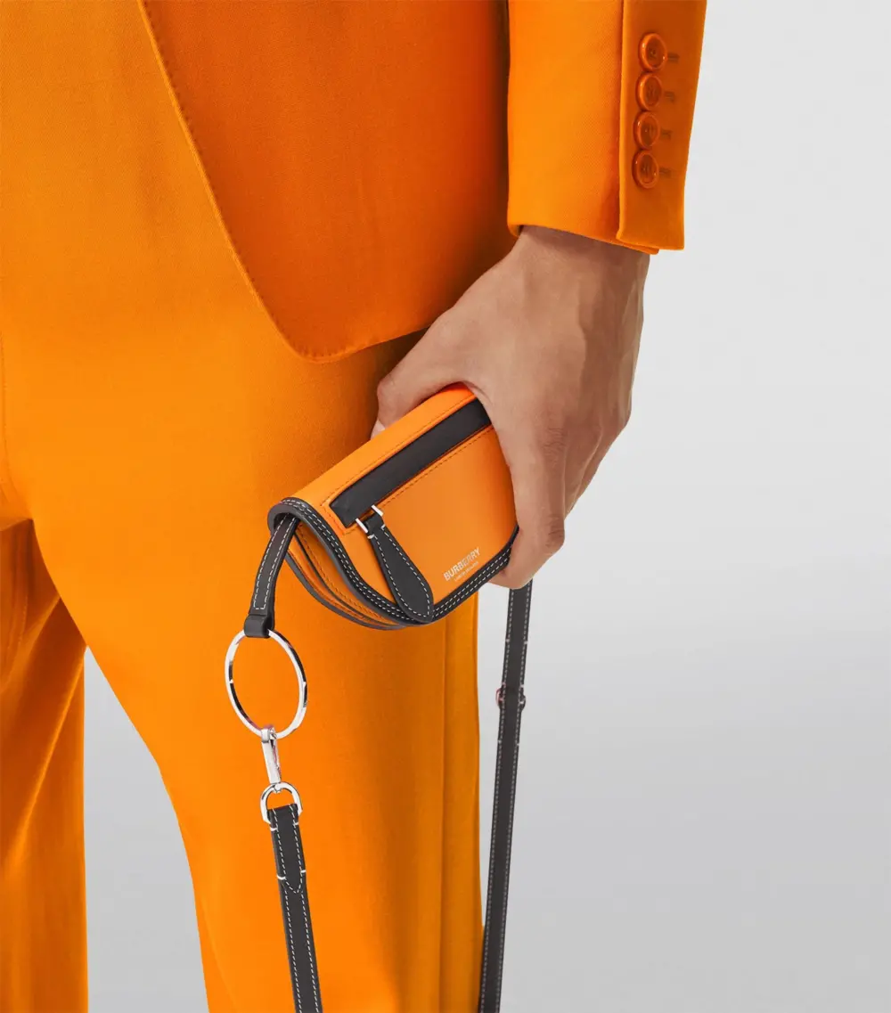 Alternative view of Túi Burberry Leather Olympia Card Case ‘Orange’ 80403161