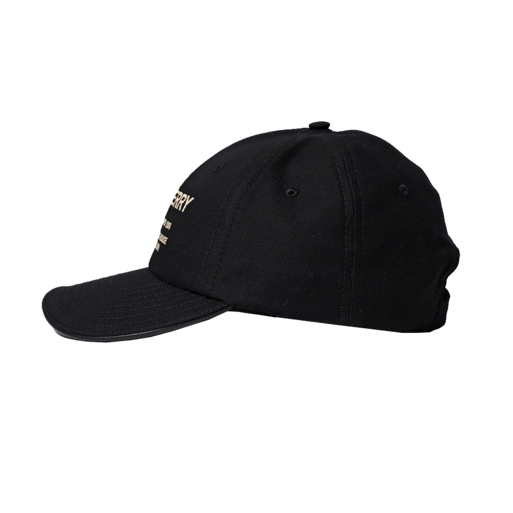 Mũ Burberry Letter Printed Duckbill Cap ‘Black’ 80576251 - Ảnh 5