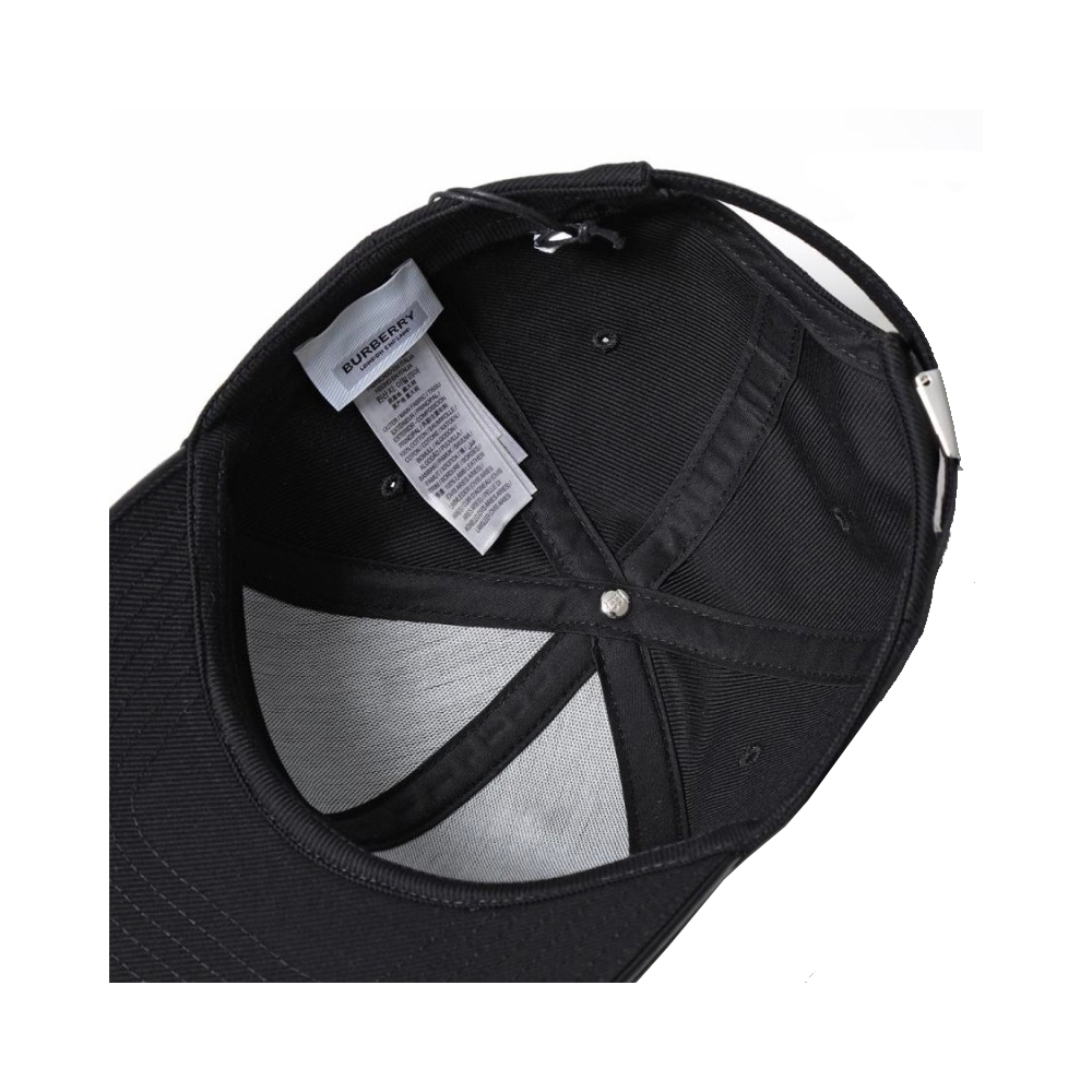 Mũ Burberry Letter Printed Duckbill Cap ‘Black’ 80576251 - Ảnh 4