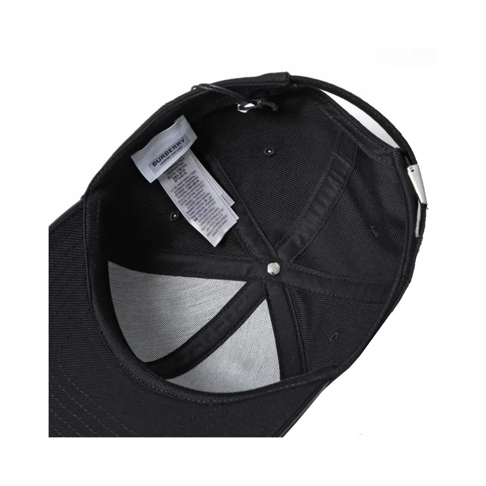 Mũ Burberry Letter Printed Duckbill Cap ‘Black’ 80576251 - Ảnh 4