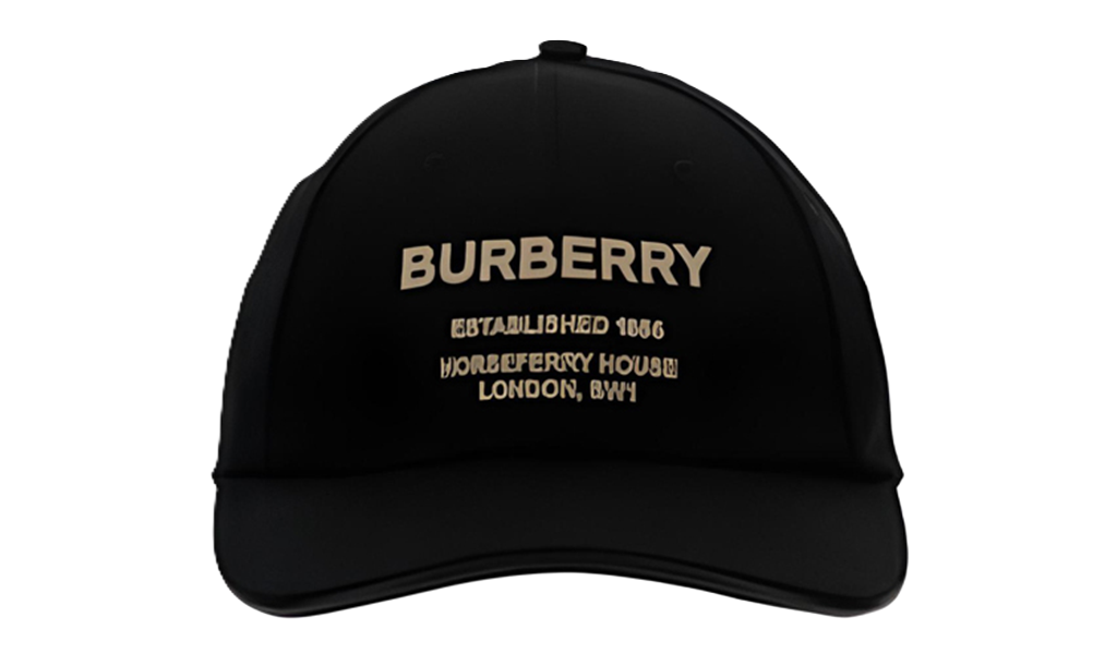 Mũ Burberry Letter Printed Duckbill Cap ‘Black’ 80576251
