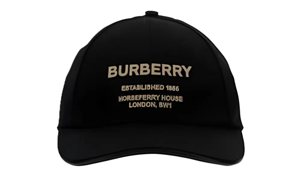 Mũ Burberry Letter Printed Duckbill Cap ‘Black’ 80576251