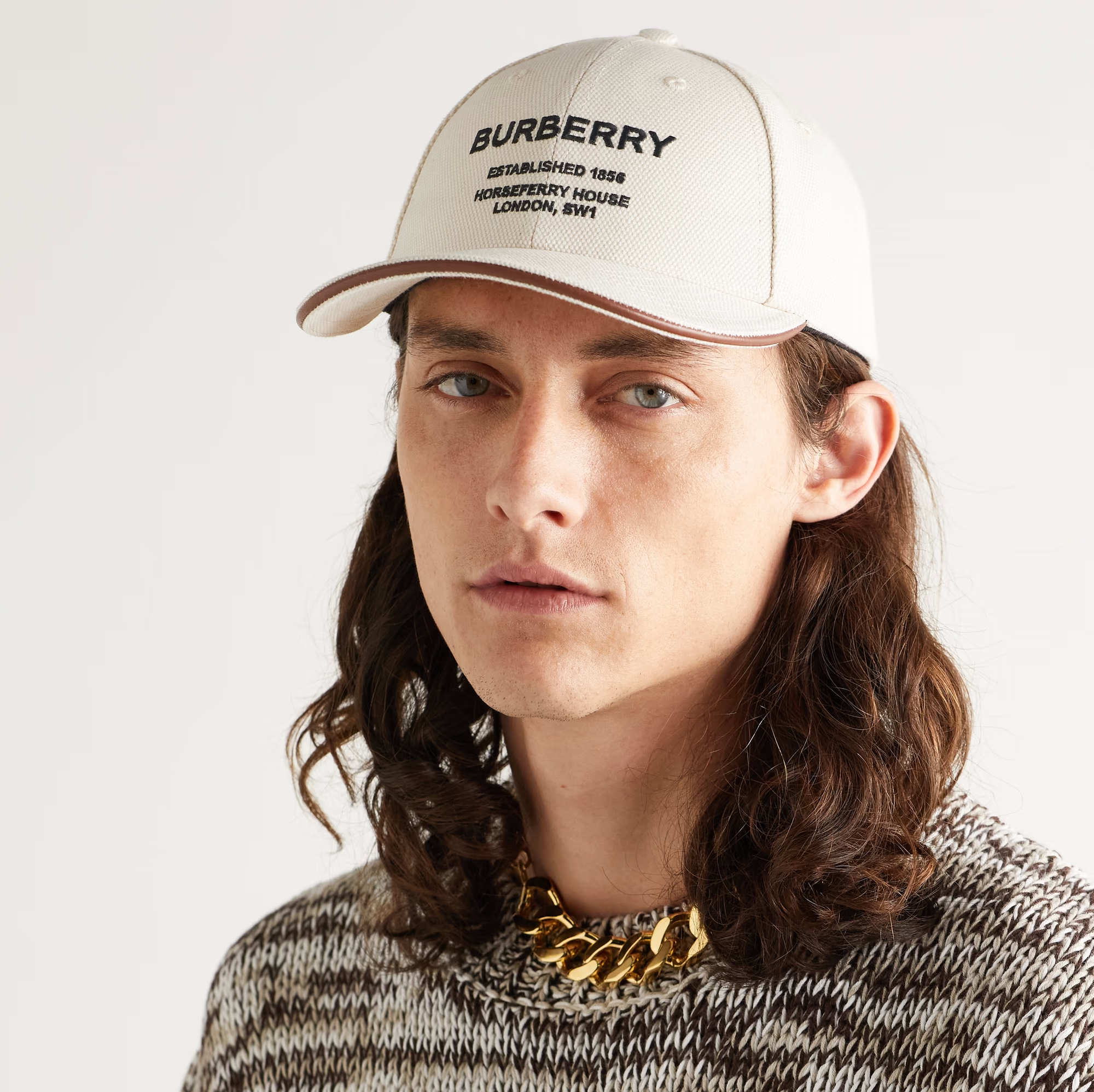 Mũ Burberry Women’s Horseferry Motif Cotton ‘Natural’ 80680371 - Ảnh 2