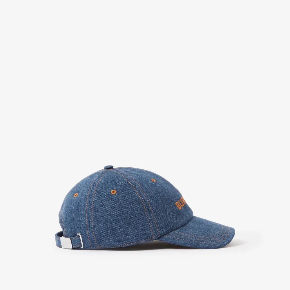 Mũ Burberry Embroidered Logo ‘Denim’ 80707661 - Ảnh 3