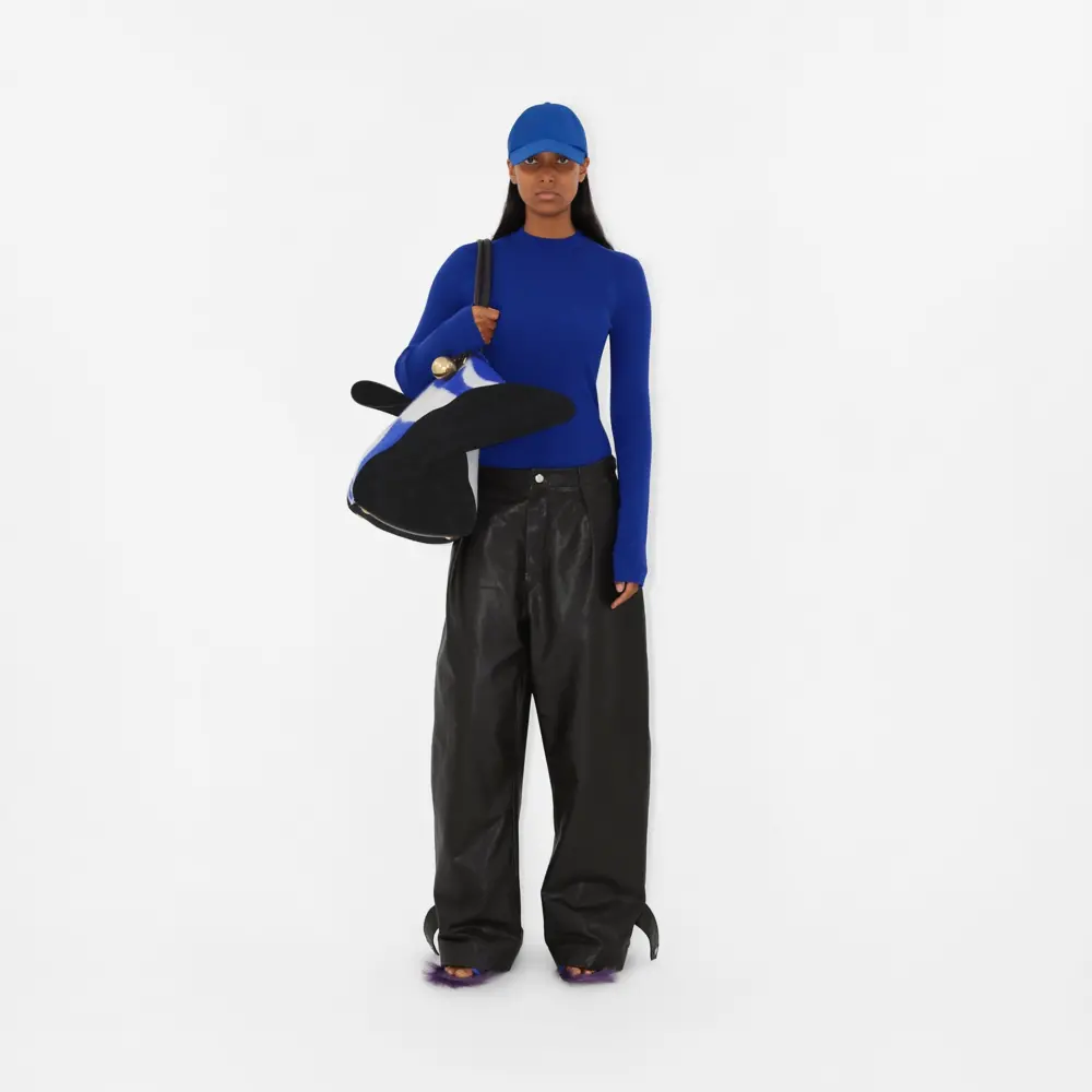 Alternative view of Mũ Burberry EKD Nylon Baseball Cap ‘Blue’ 80770241
