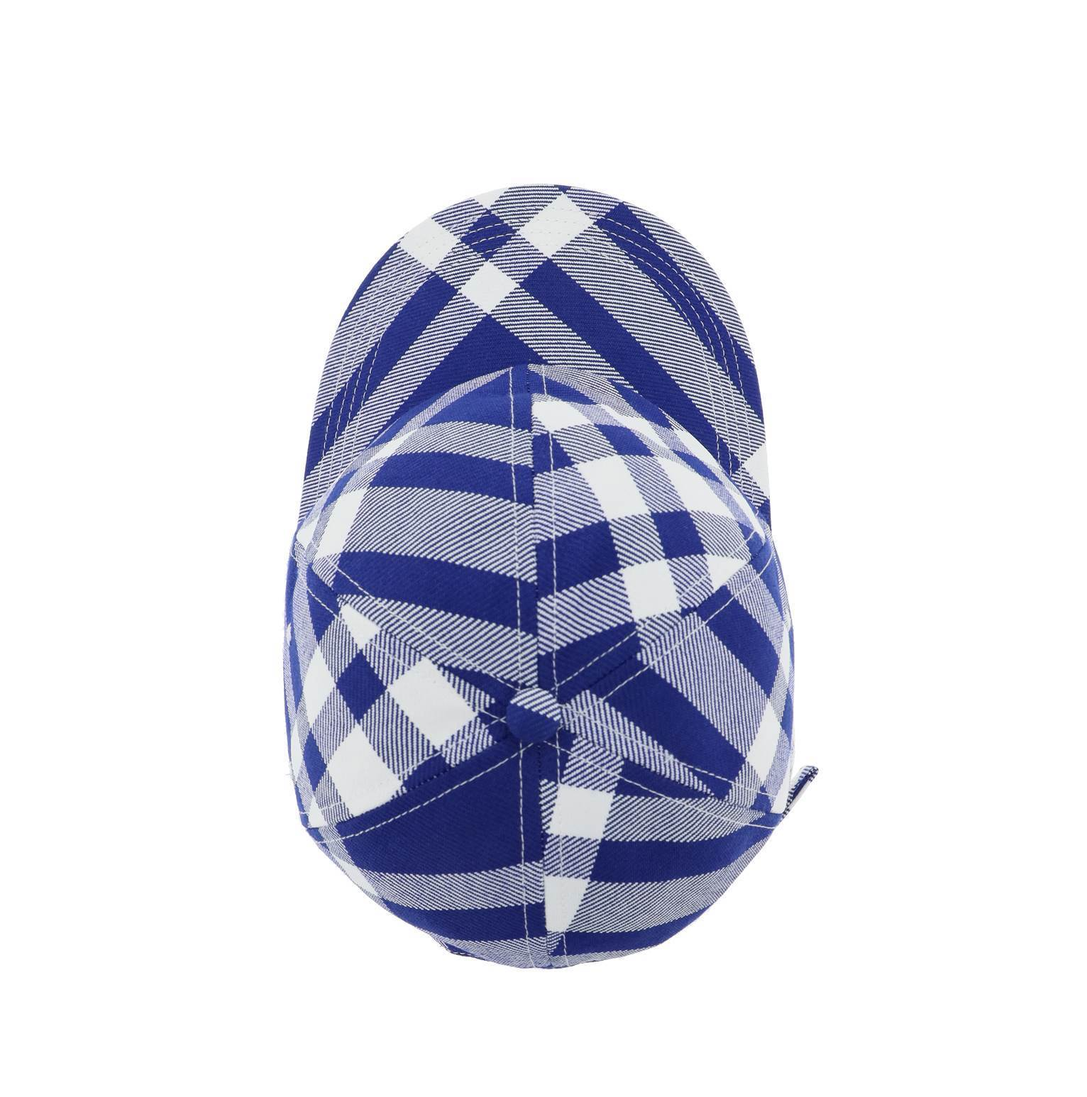 Mũ Burberry Tartan Baseball Cap ‘White Blue’ 80794781 - Ảnh 4