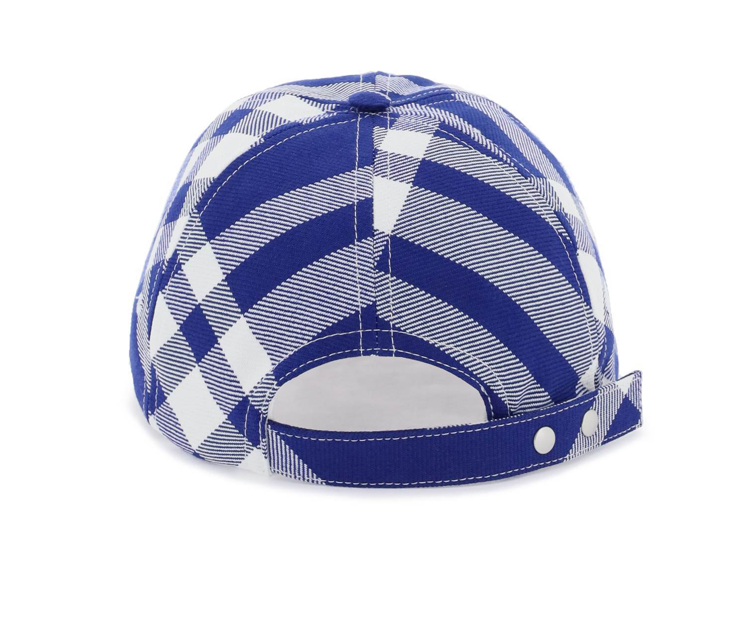 Mũ Burberry Tartan Baseball Cap ‘White Blue’ 80794781 - Ảnh 3