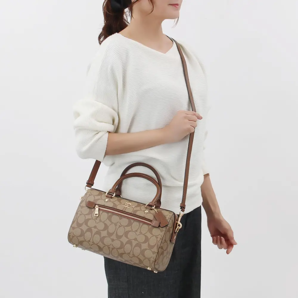 Túi Coach Rowan Signature Handbag ‘Brown’ 83607-IME74 - Ảnh 3