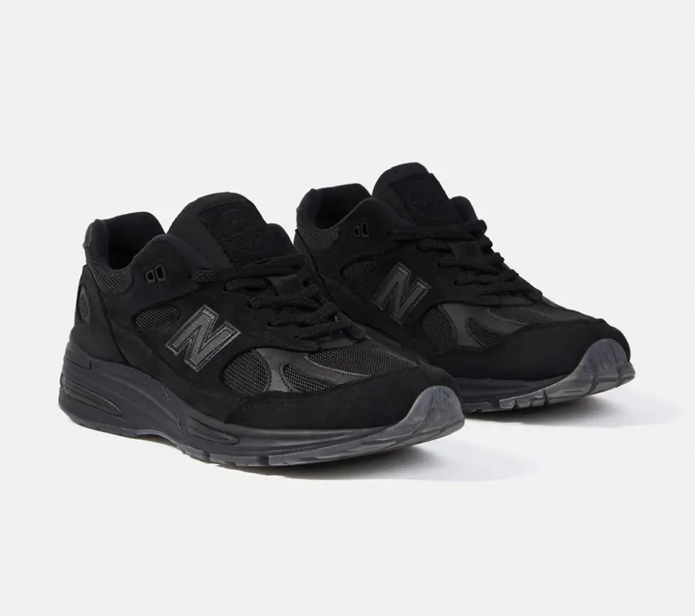 Giày Stone Island x New Balance 991v2 Made in England 'Black' U991SK2 - Ảnh 4