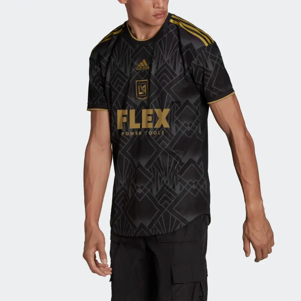 Áo Adidas Los Angeles FC Soccer Jersey ‘Black’ H45421 - Ảnh 3