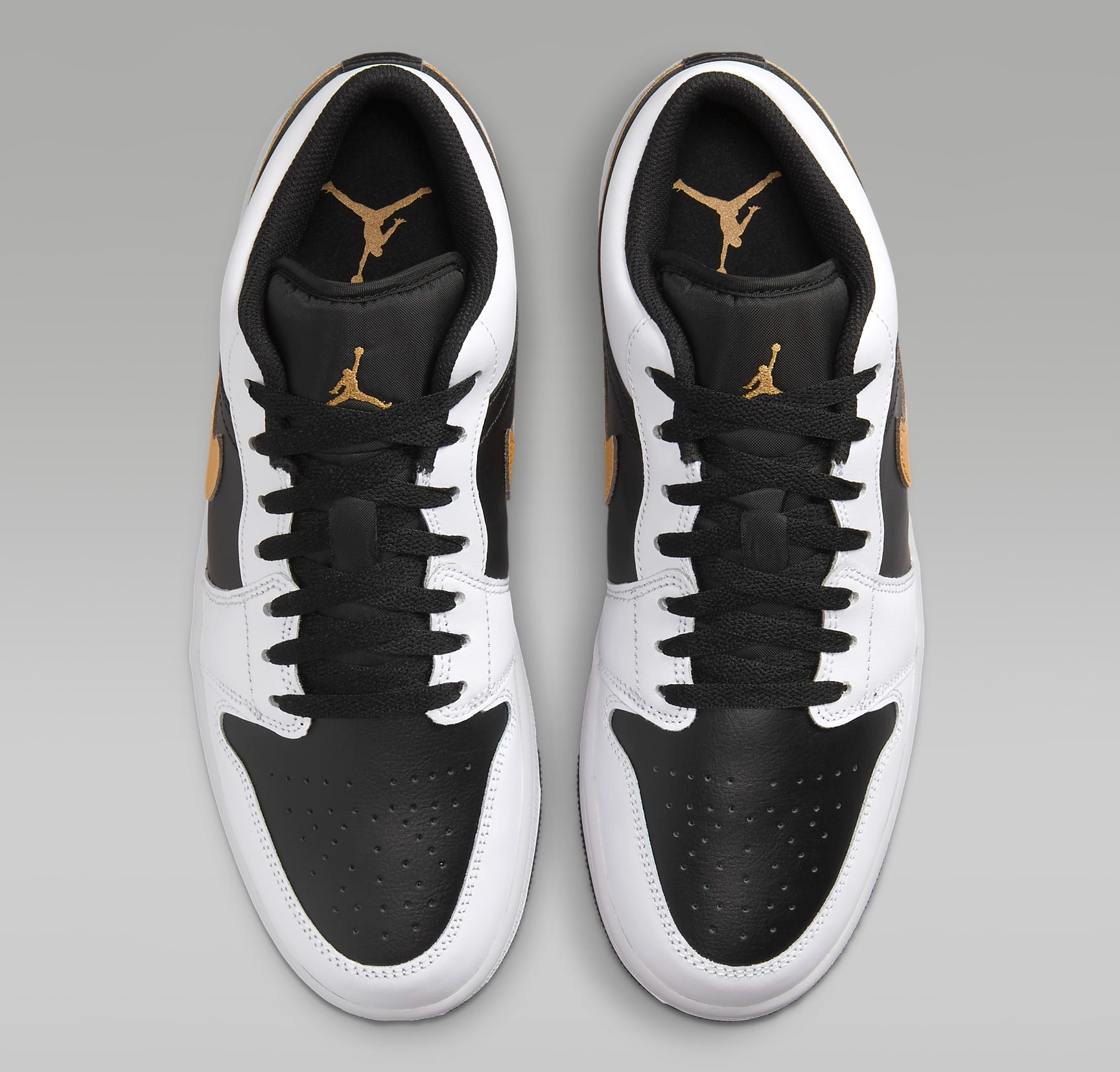 Giày Nike Air Jordan 1 Low ‘Gold Swoosh’ 553558-172 - Ảnh 2