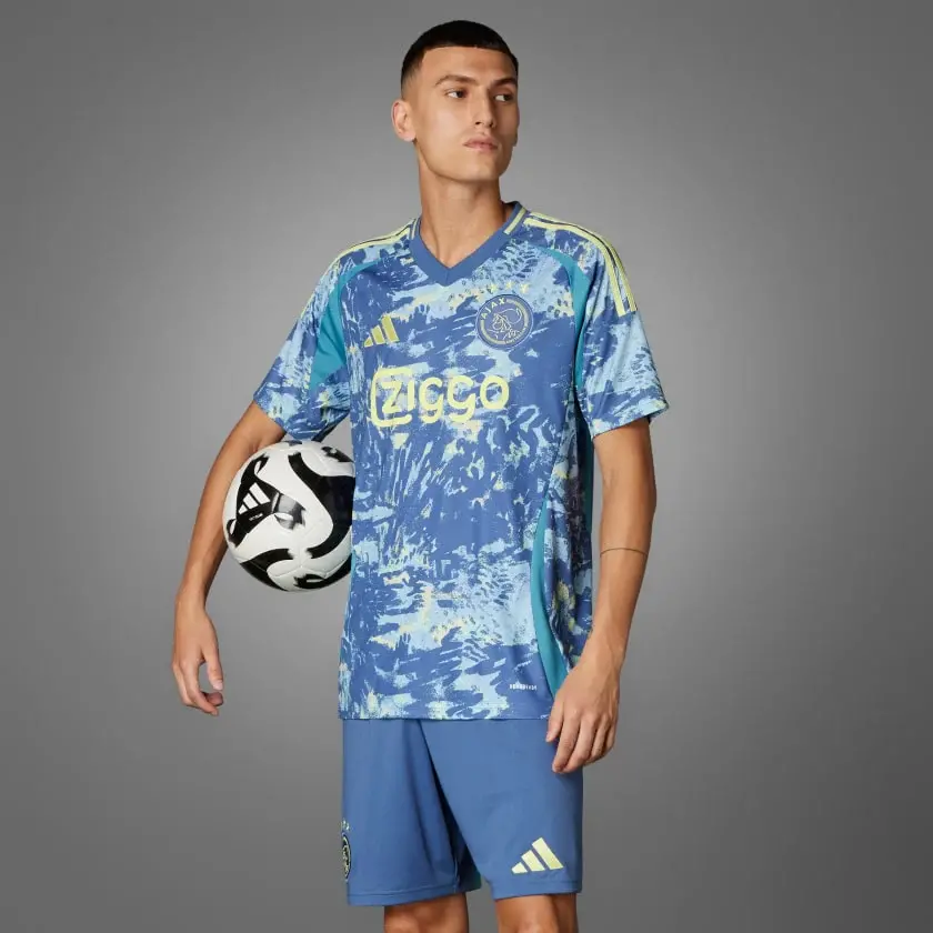 Áo Adidas Ajax 24/25 Away Jersey ‘Blue’ IT6162 - Ảnh 3