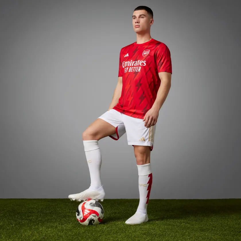 Áo Adidas Arsenal FC 23/24 Pre-Match Jersey ‘Red’ HZ2193 - Ảnh 3