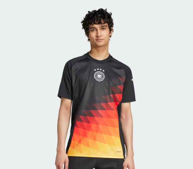 Alternative view of Áo Adidas Germany Pre Match Jersey 2024 ‘Black’ IW7956