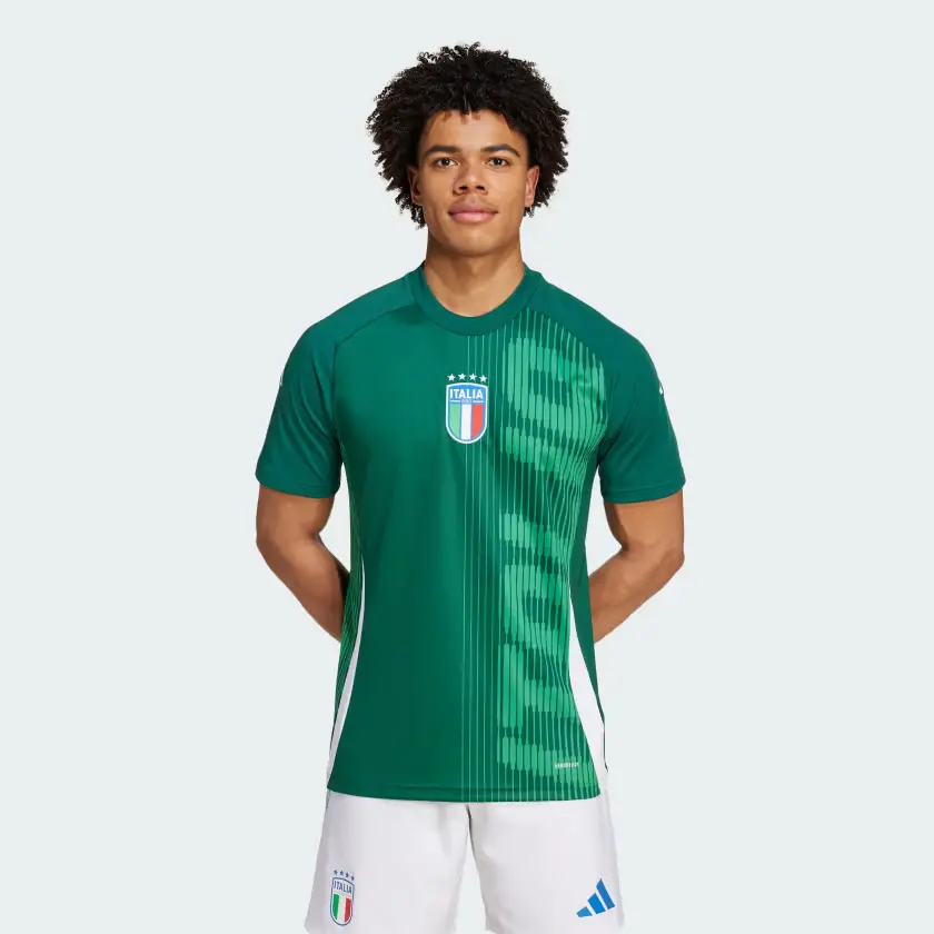 Alternative view of Áo Adidas Italy Pre-Match Jersey ‘Green’ IW7950