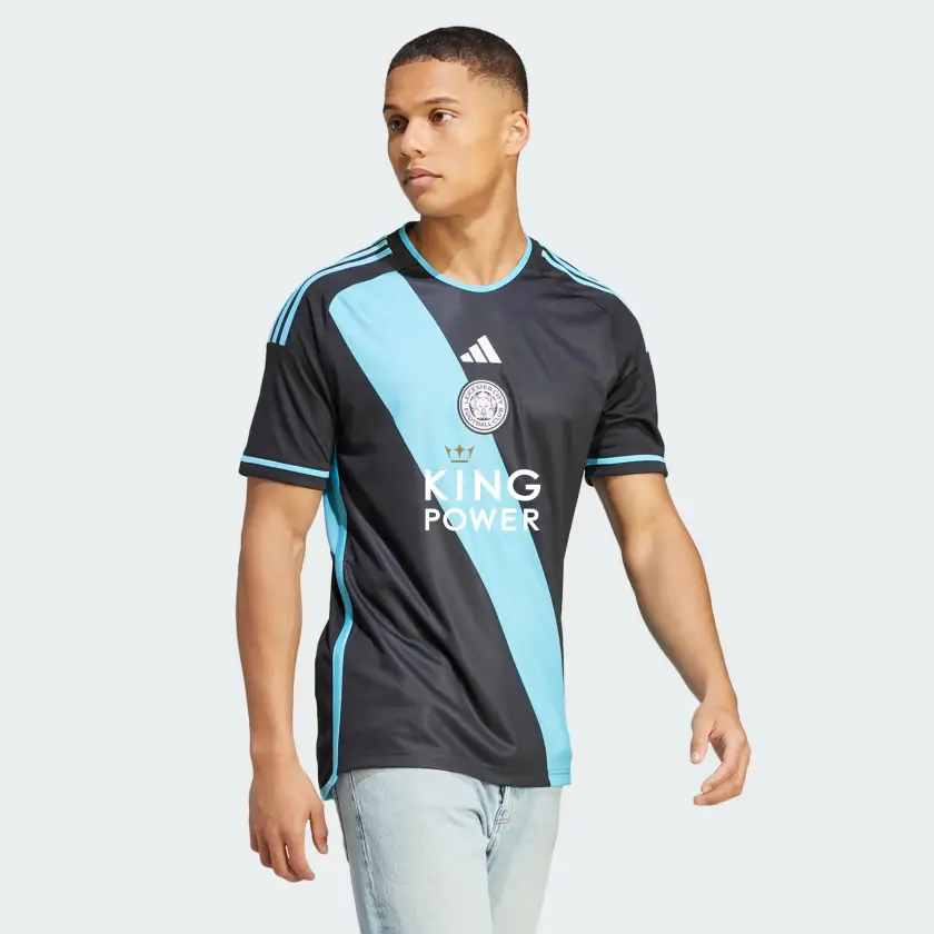 Alternative view of Áo Adidas Leicester City FC 23/24 Away Jersey ‘Black’ IR0060