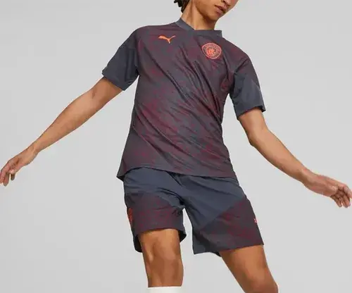 Alternative view of Áo Puma Training jersey Manchester City ‘Grey Red’ 772855-16