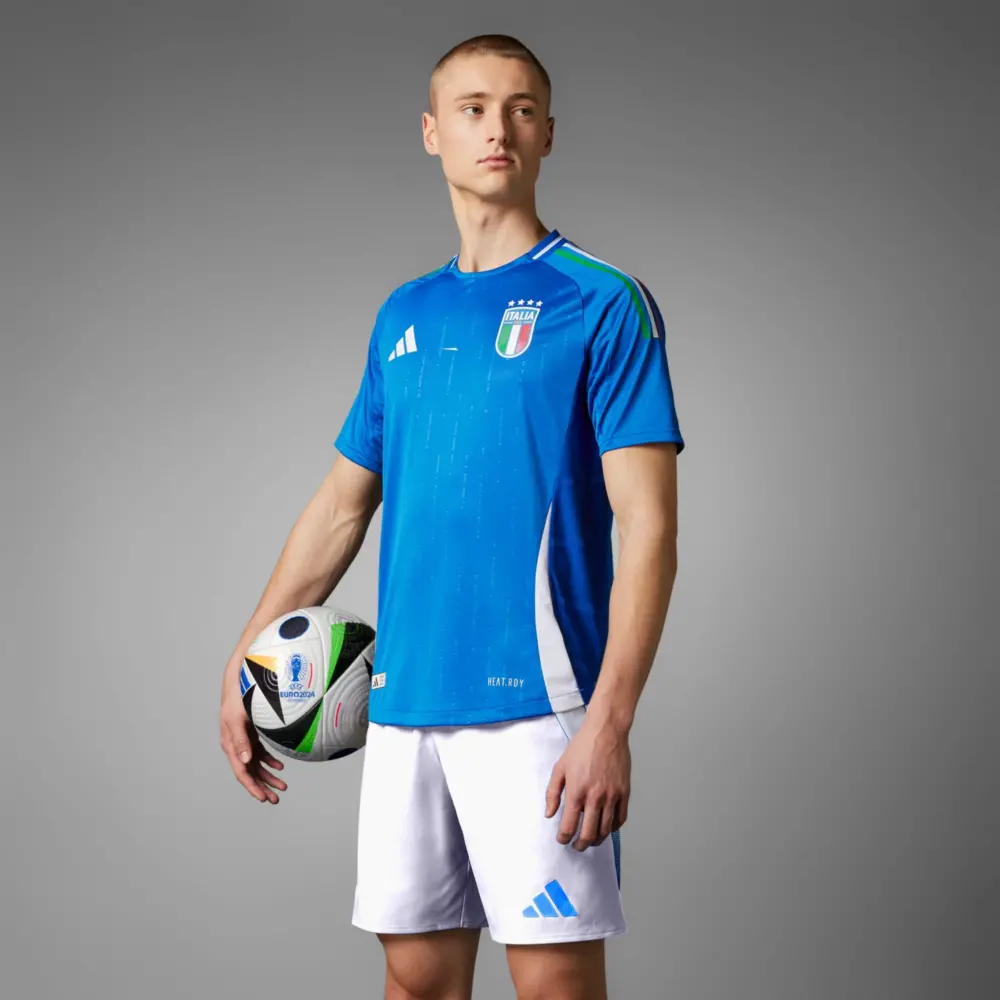 Alternative view of Áo Adidas Italy 2024 Home Authentic Jersey ‘Blue’ IN0658