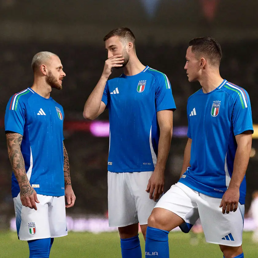 Áo Adidas Italy 2024 Home Authentic Jersey ‘Blue’ IN0658 - Ảnh 3