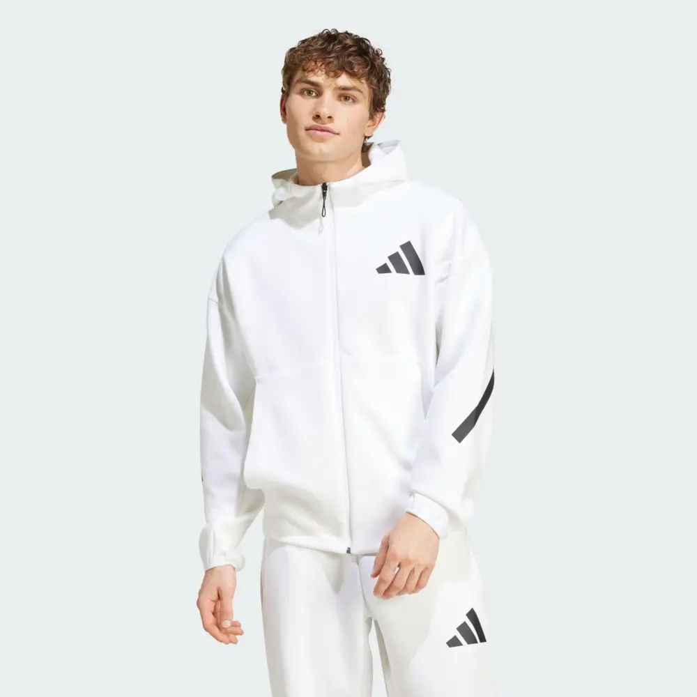 Áo Adidas ZNE Full Zip Track Jacket ‘White’ JF2443 - Ảnh 3