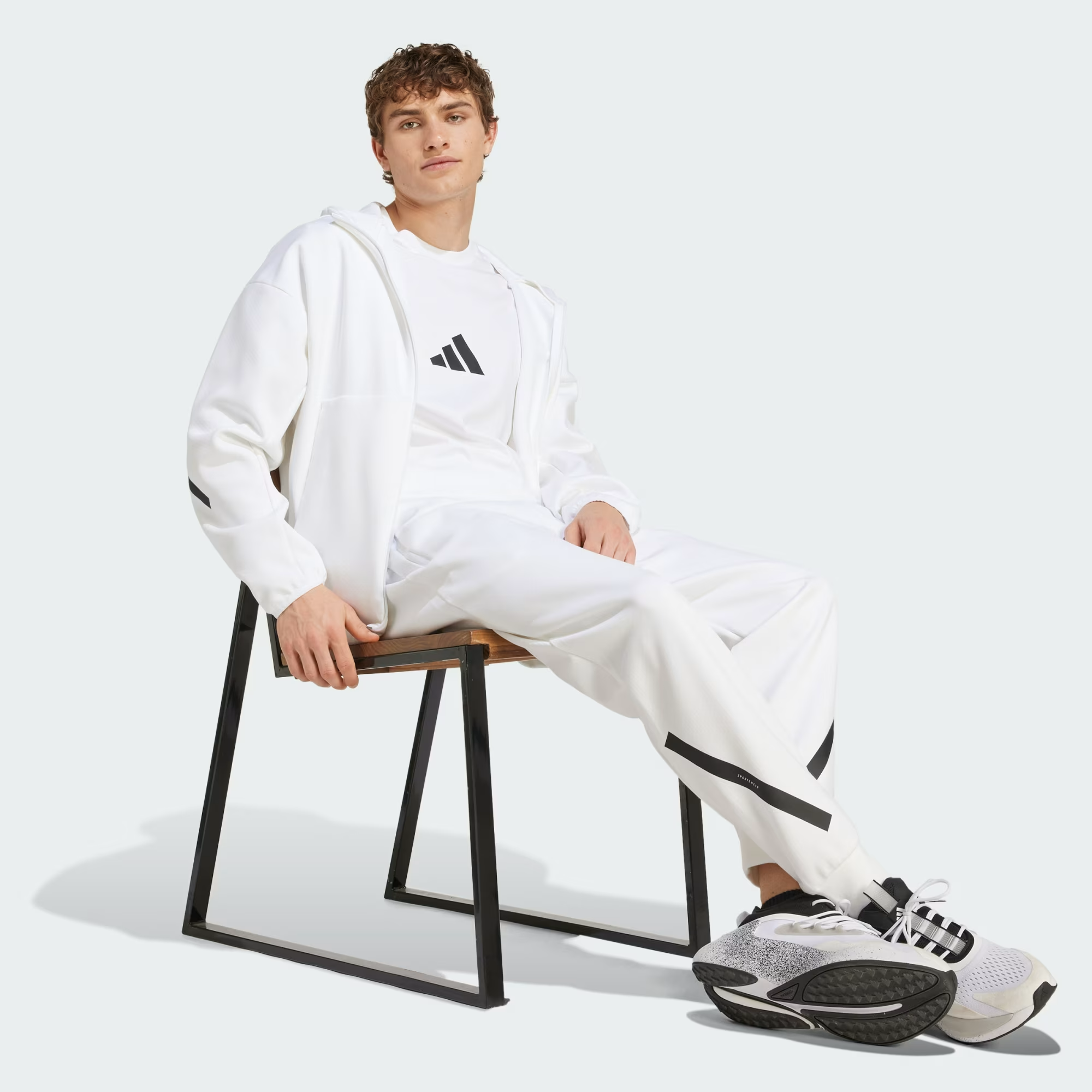 Áo Adidas ZNE Full Zip Track Jacket ‘White’ JF2443 - Ảnh 5