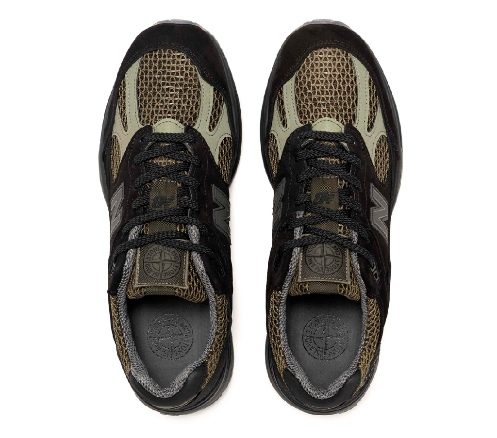 Giày New Balance x Stone Island 991V2 Made In UK ‘Black’ U991SD2 - Ảnh 4