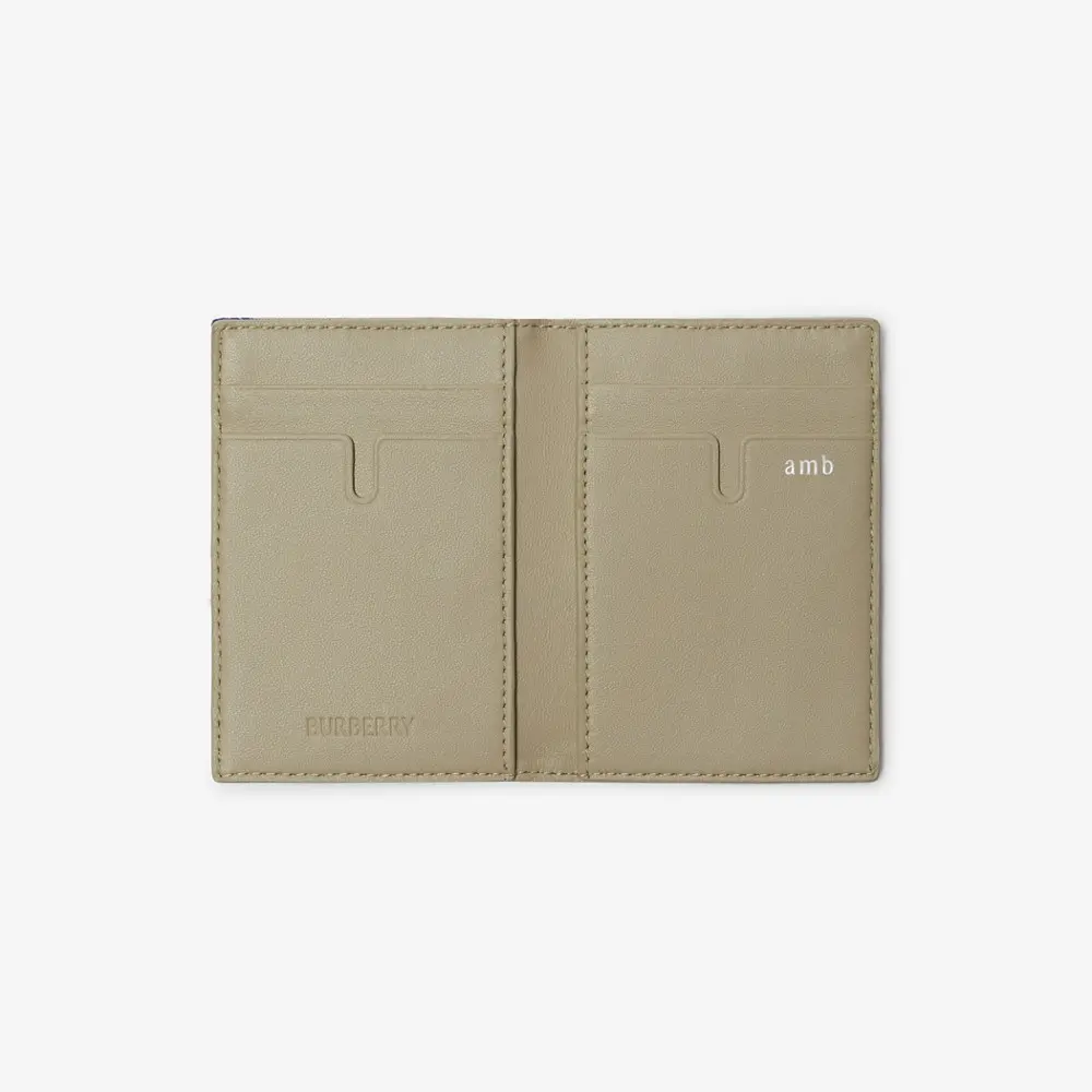 Ví Burberry Check Folding Card Case ‘Lichen’ 80895311 - Ảnh 3