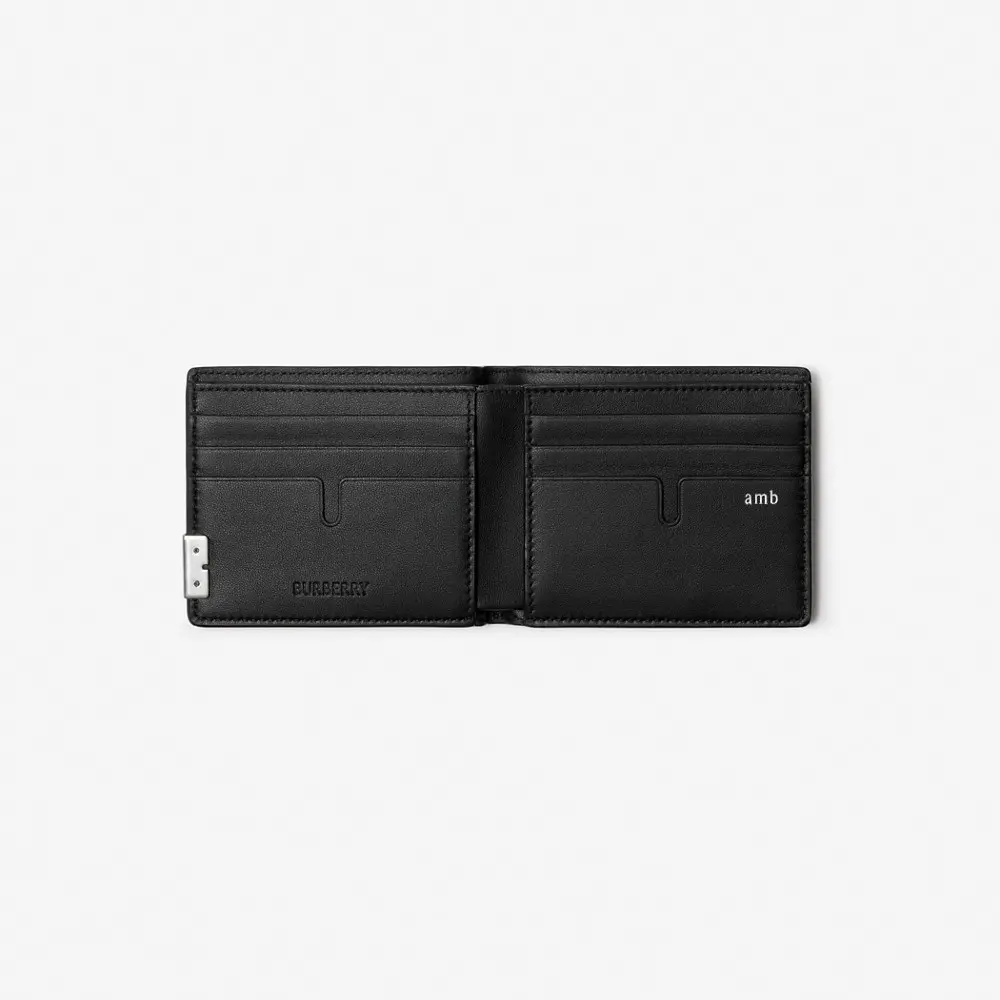 Alternative view of Ví Burberry B Cut Slim Bifold Wallet ‘Black’ 80838541