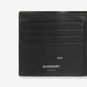 Alternative view of Ví Burberry Check Bifold Coin Wallet ‘Navy’ 80732841