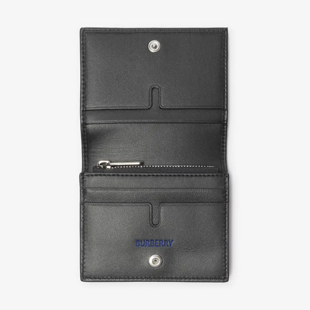 Alternative view of Ví Burberry Check Coin Card Case ‘Shadow’ 80984601
