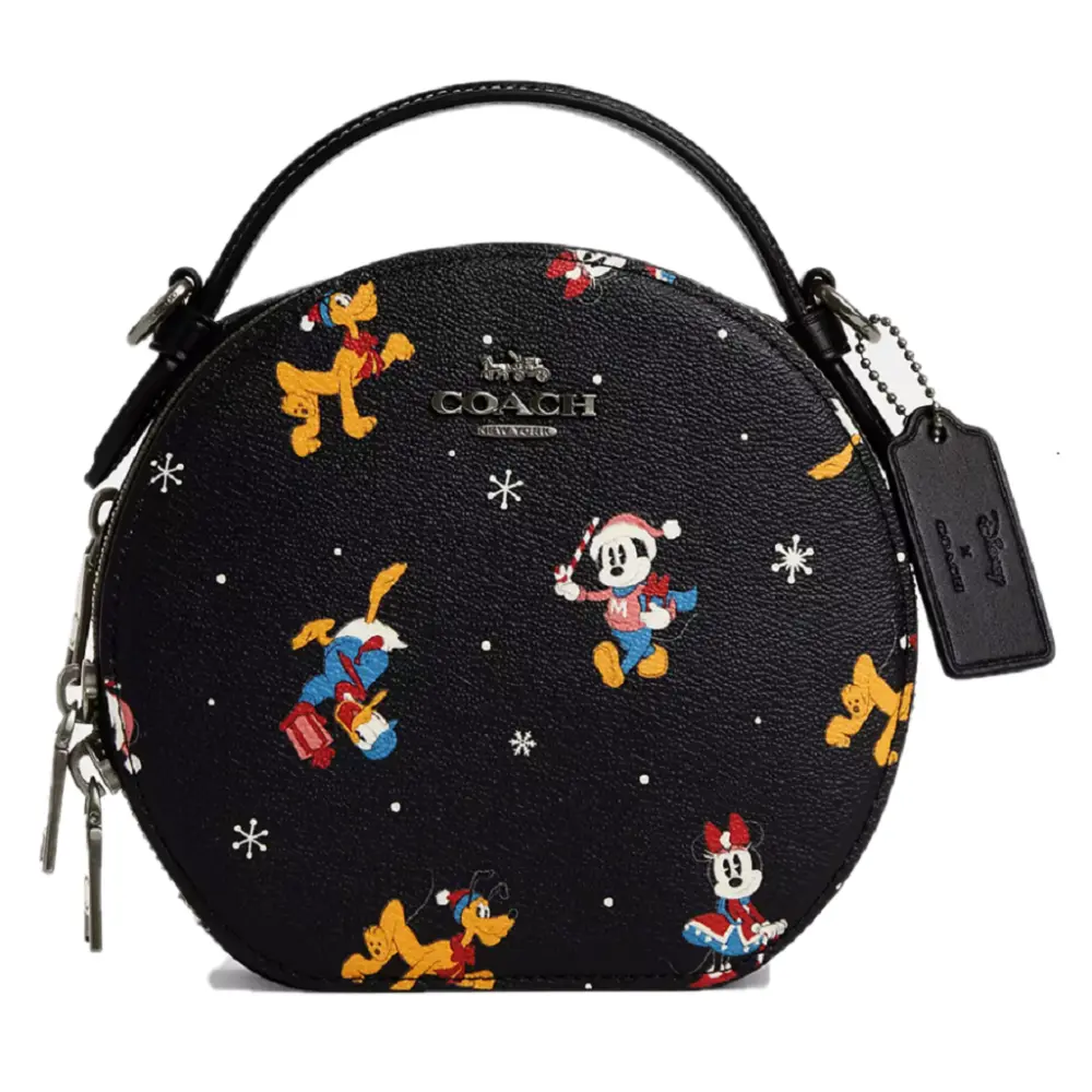 Túi Coach x Disney Canteen Holiday ‘Black’ CM846-QBM2
