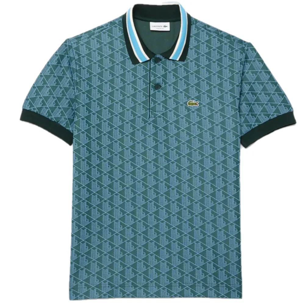 Áo Polo Lacoste Jacquard ‘Blue’ DH1417-10-IB4